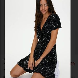 Aritzia • Polka Dot Wrap Dress